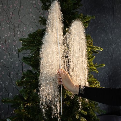 Artikel Künstlicher Winterzweig in Weiß, 70 cm, mit beschneiter Frostoptik