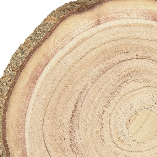 Artikel Baumscheibe Paulownia Holz Deko Natur Ø17-21cm 4St