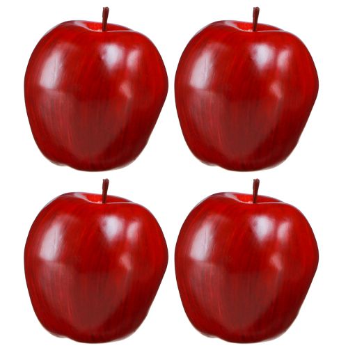 Artikel Deko Apfel Rot Deko Obst Ø8cm H9,5cm Red Delicious 4St