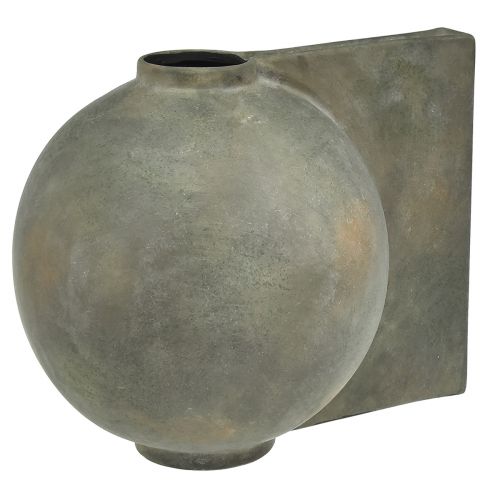 Floristik24 Dekovase Vase Keramik Antik Optik Bronze Grau 30×20×24cm