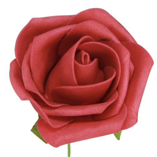 Artikel Foam Rose Schaumstoff Rot Künstliche Rosen 7,5cm 18 St