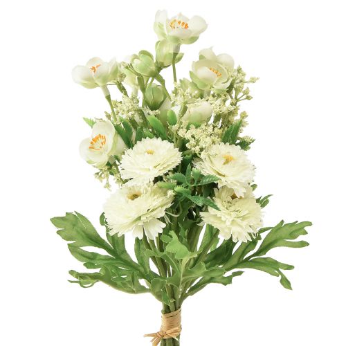 Floristik24 Kunstblumen Deko Kunstblumenstrauß Jasmin Bellis künstlich 30cm