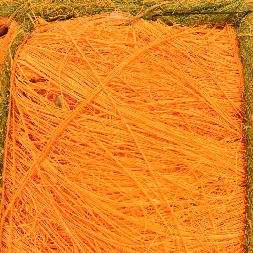 Artikel Pflanztopf Kürbis Deko Orange/Gelbgrün Sisal Ø21cm H12cm