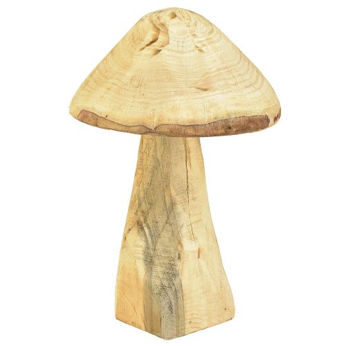 Natürlicher Deko-Pilz aus Ulmenholz – Rustikales Design, 27 cm – Charmante Gartendekoration