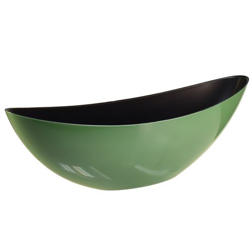 Moderne Grüne Halbmond-Schale aus Kunststoff 2 Stück – 39 cm – Vielseitig einsetzbar für Deko