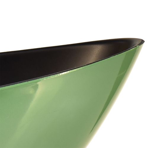 Artikel Moderne Grüne Halbmond-Schale aus Kunststoff 2 Stück – 39 cm – Vielseitig einsetzbar für Deko