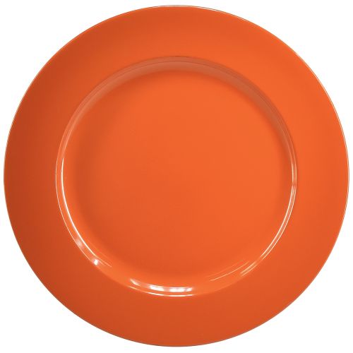 Artikel Plastikteller in Orange – 28 cm – Ideal für Partys und Dekoration – 4St