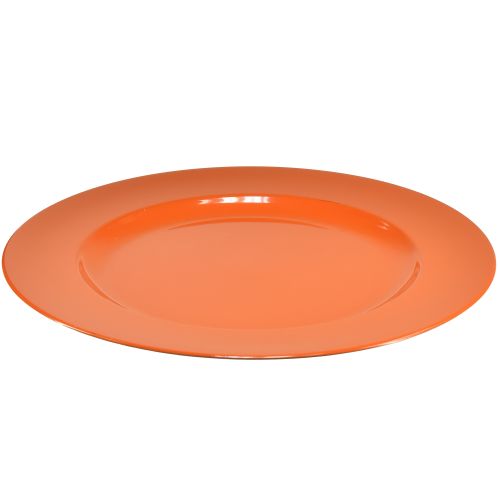 Artikel Plastikteller in Orange – 28 cm – Ideal für Partys und Dekoration – 4St