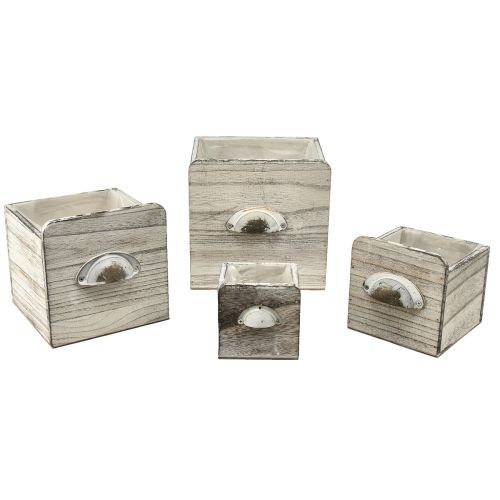 Artikel Schubladenboxen aus Holz mit Griff – Stilvolle und funktionale Aufbewahrungslösung – Set aus 4St