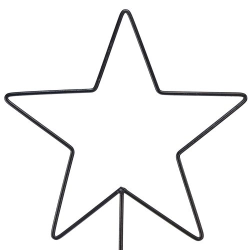 Artikel Große Stern-Dekorationen auf natürlichem Holzsockel – Schwarz, 60 cm – Elegante Raumdekoration 30x10x60cm 2St
