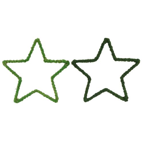 Artikel Sterne Jute für Weihnachtsdeko Weihnachtssterne Grün 15cm 8St