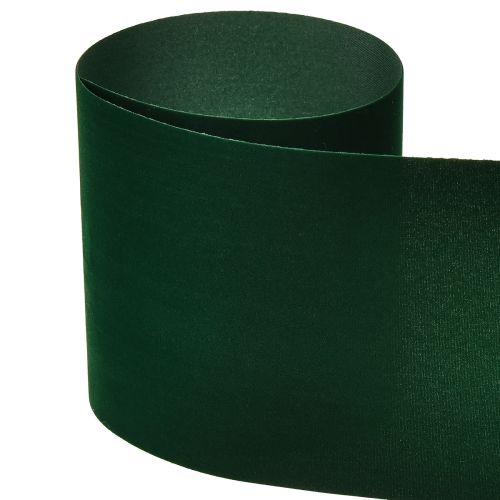 Artikel Veloursband Grün Breites Band Dunkelgrün Velours 100mm 8m