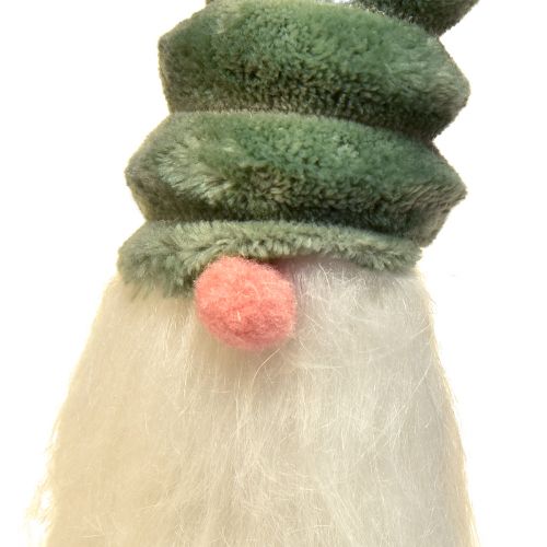 Artikel Festlicher Wichtel mit spiralförmigem grünem Hut und weißem Bart 2 Stück– 65cm – Skandinavischer Weihnachtszauber für Ihr Zuhause