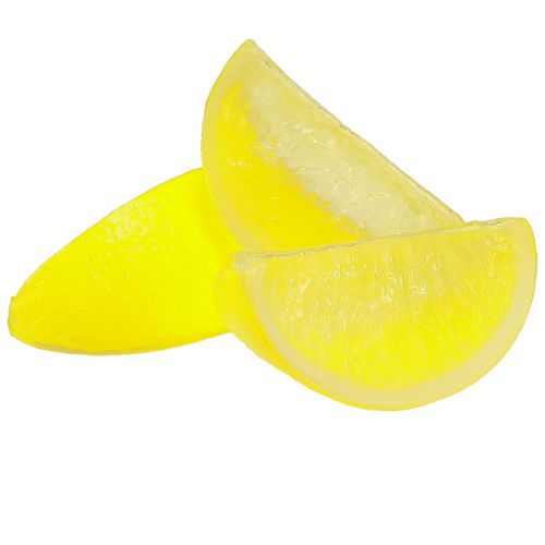 Zitronen Deko Künstliche Zitronenscheiben 7×3,5×3cm 48St