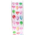 Floristik24 Geschenkband Bunte Ballons Geburtstagsdeko 40mm 15m