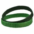 Floristik24 Dekoring Ring Jute Deko Loop Grün Dunkelgrün 4cm Ø30cm 2St