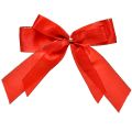 Floristik24 Dekoschleife Rote Schleife mit goldenem Rand – Elegante Weihnachtsdeko 4cm breit 15×21cm 10St
