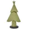 Floristik24 Tannenbaum Metall Holz Sterne Silber Grün H46,5cm